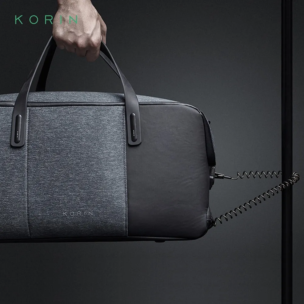 KORIN Duffle Bag with Shoes Compartment