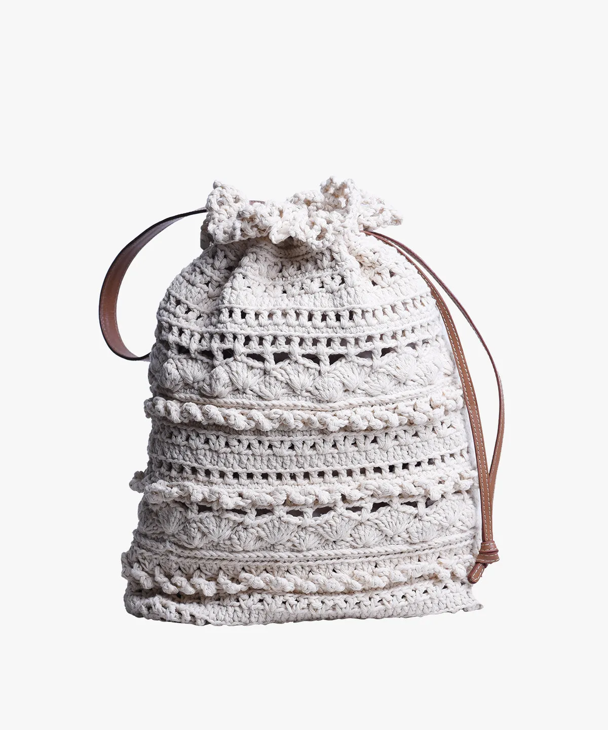 La Rossy in Leather and Crochet