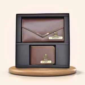 Lady Wallet   Men's Wallet (Couple Gift 1) - Brown