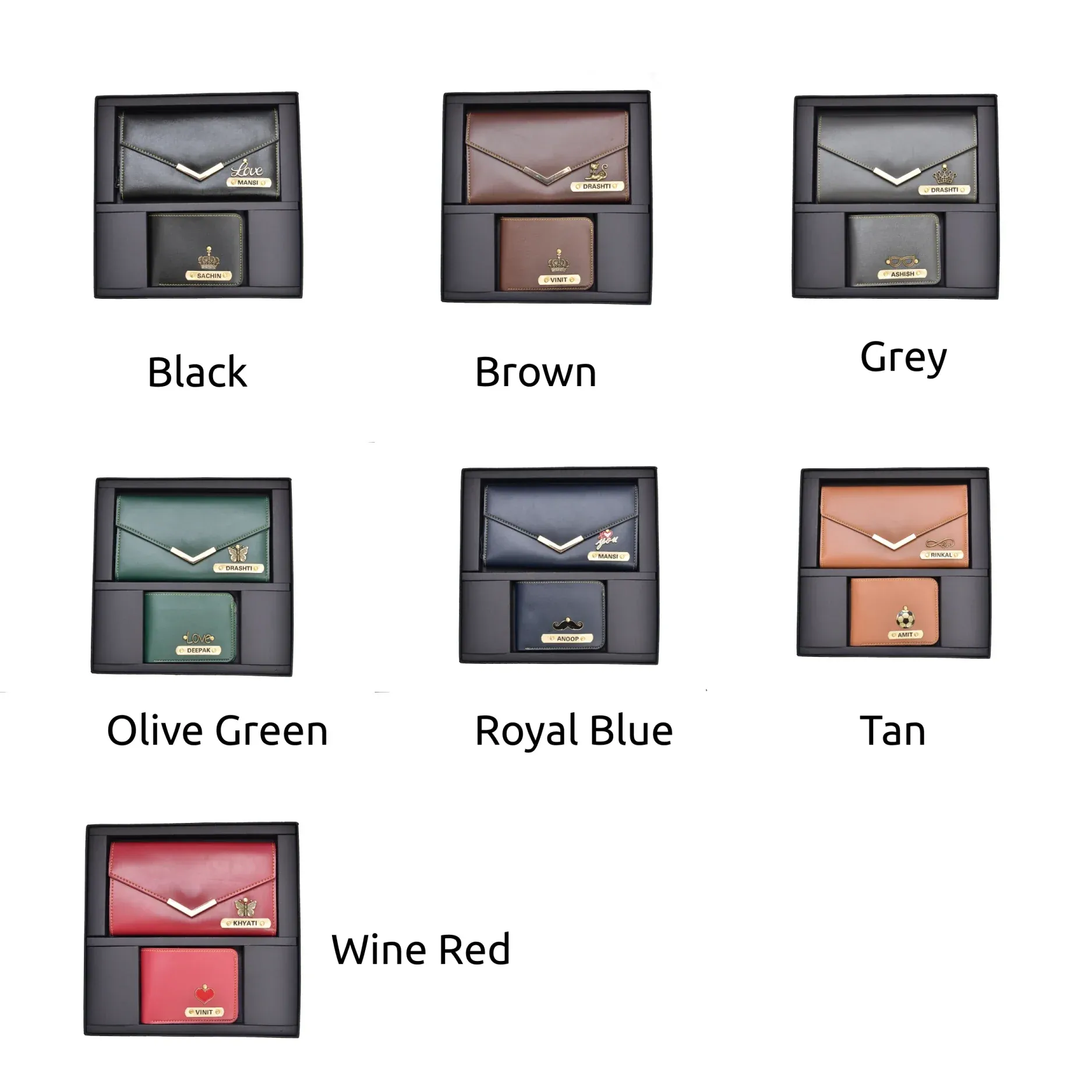 Lady Wallet   Men's Wallet (Couple Gift 1) - Brown