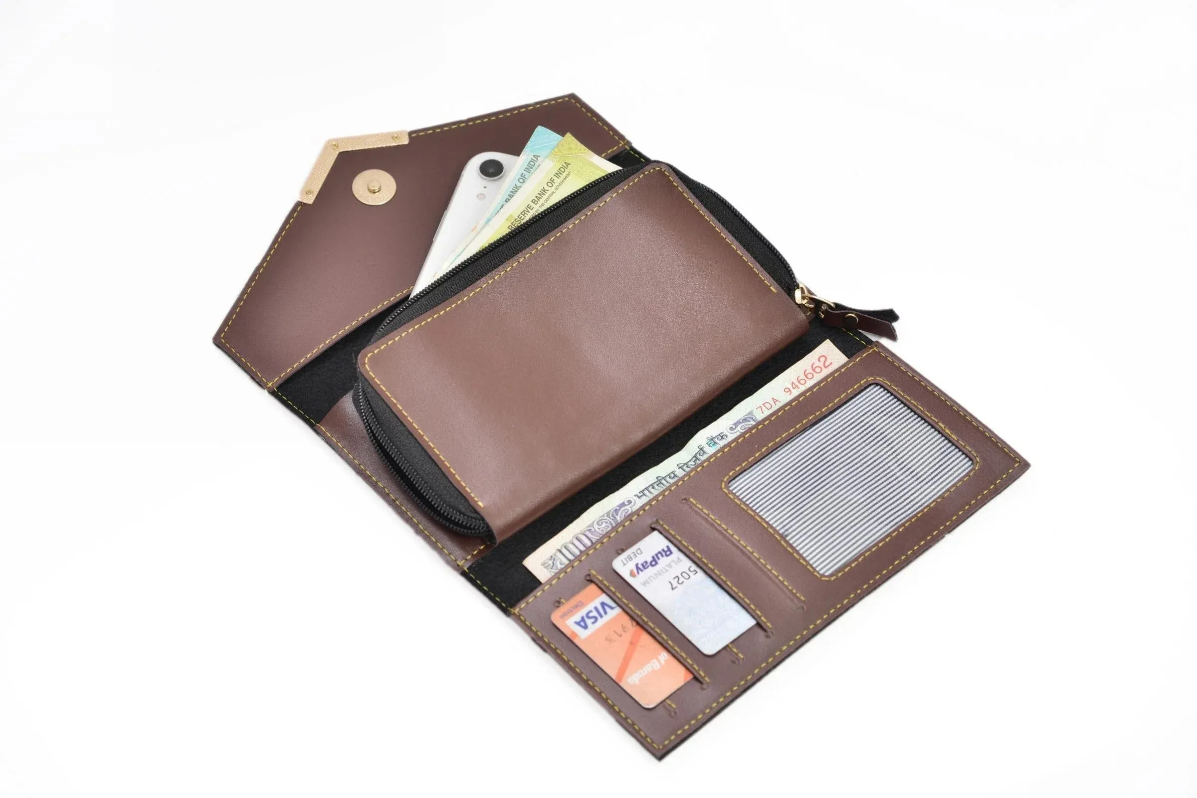 Lady Wallet   Men's Wallet (Couple Gift 1) - Brown