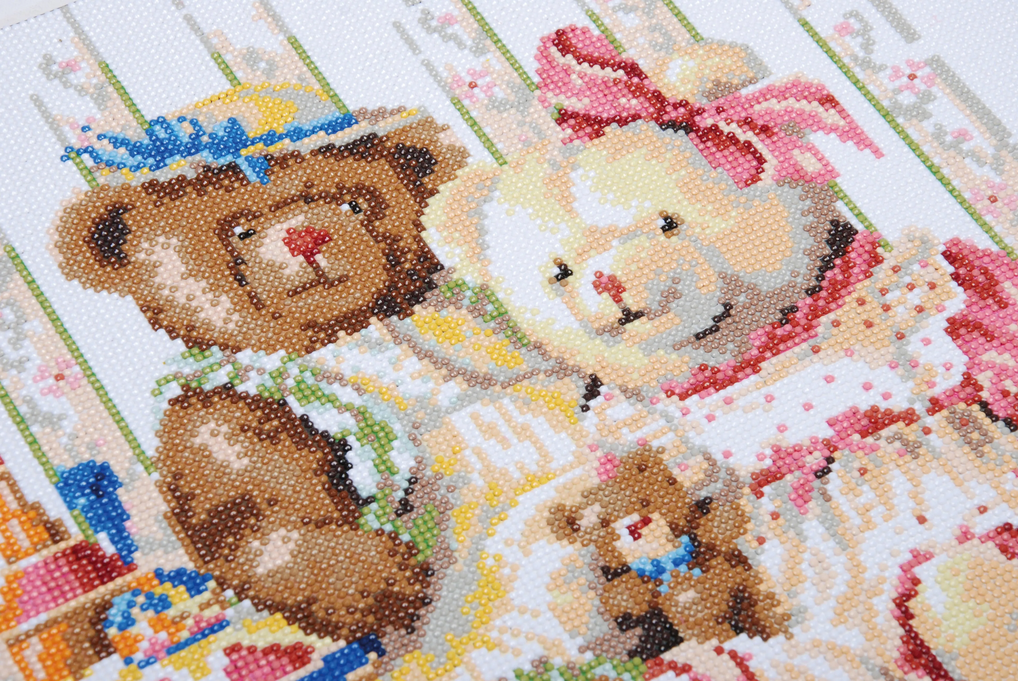 Lanarte Diamond Painting Needlecraft Kit Canvas Children Crafts 55x48 cm - Bears And Toys