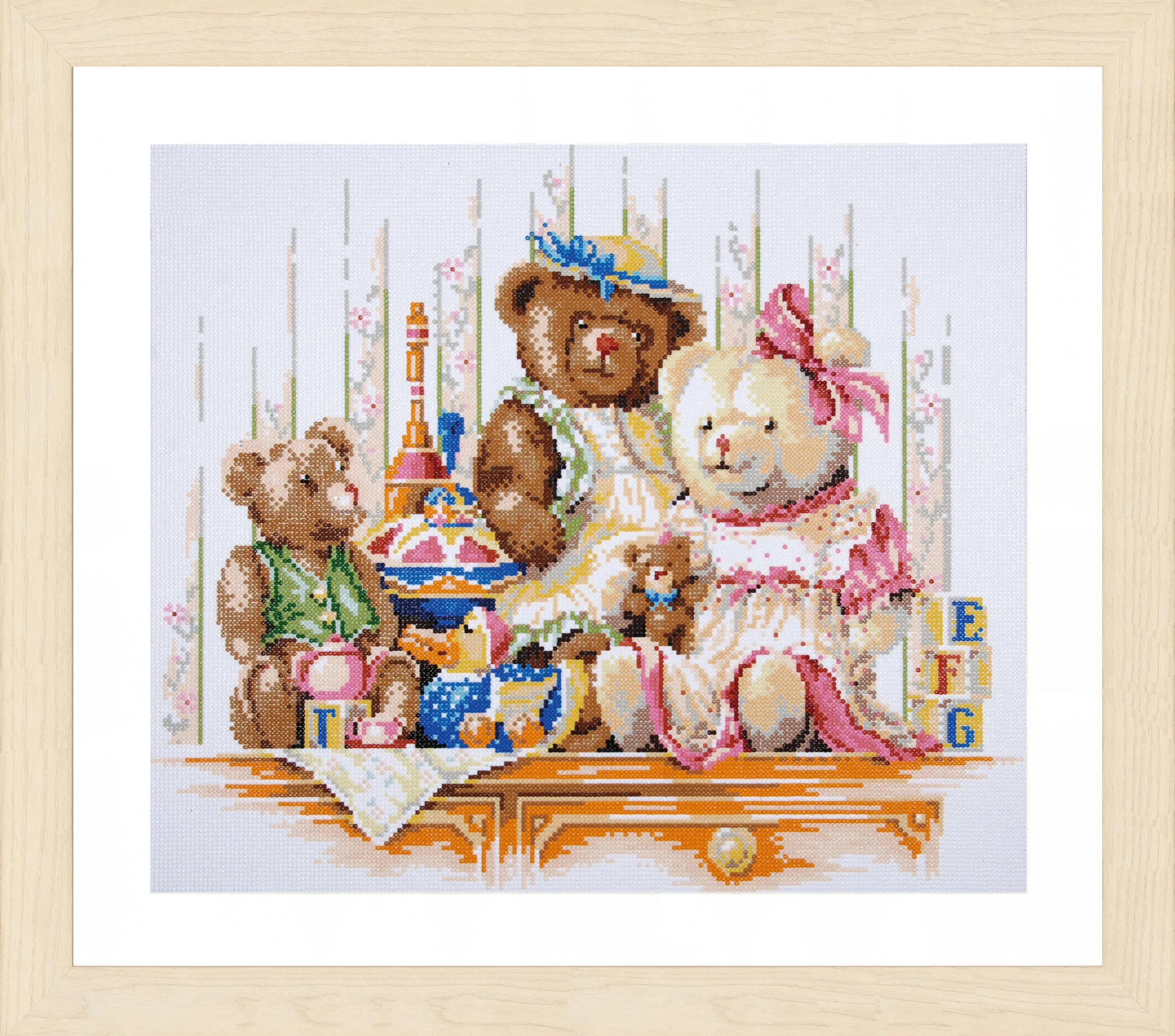 Lanarte Diamond Painting Needlecraft Kit Canvas Children Crafts 55x48 cm - Bears And Toys