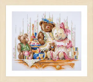 Lanarte Diamond Painting Needlecraft Kit Canvas Children Crafts 55x48 cm - Bears And Toys