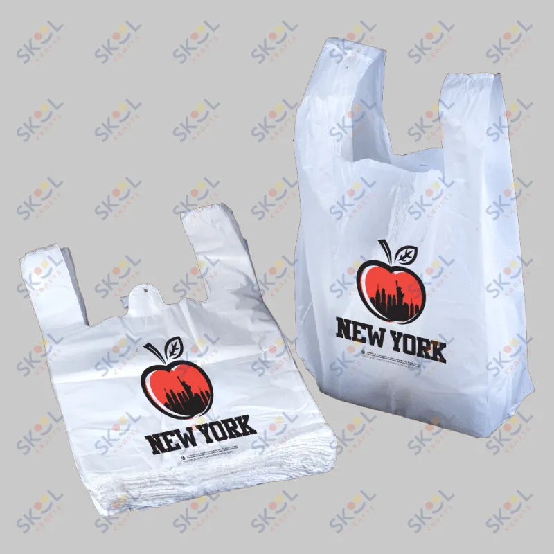 Large New York Poly Shopping Bags 12x7x22 500/pk