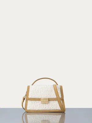 Le Signature Small Top Handle in White Multi