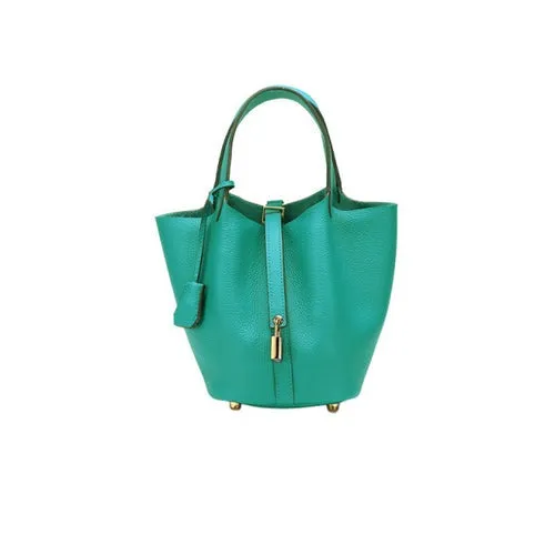 Leather Bucket Bag