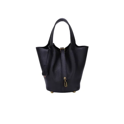 Leather Bucket Bag
