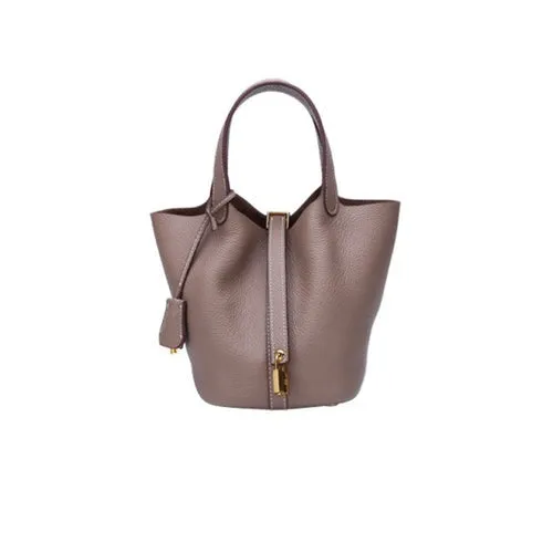 Leather Bucket Bag