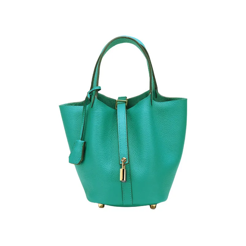 Leather Bucket Bag