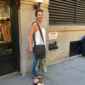 Leather iPad Bag / Small Crossbody Messenger /