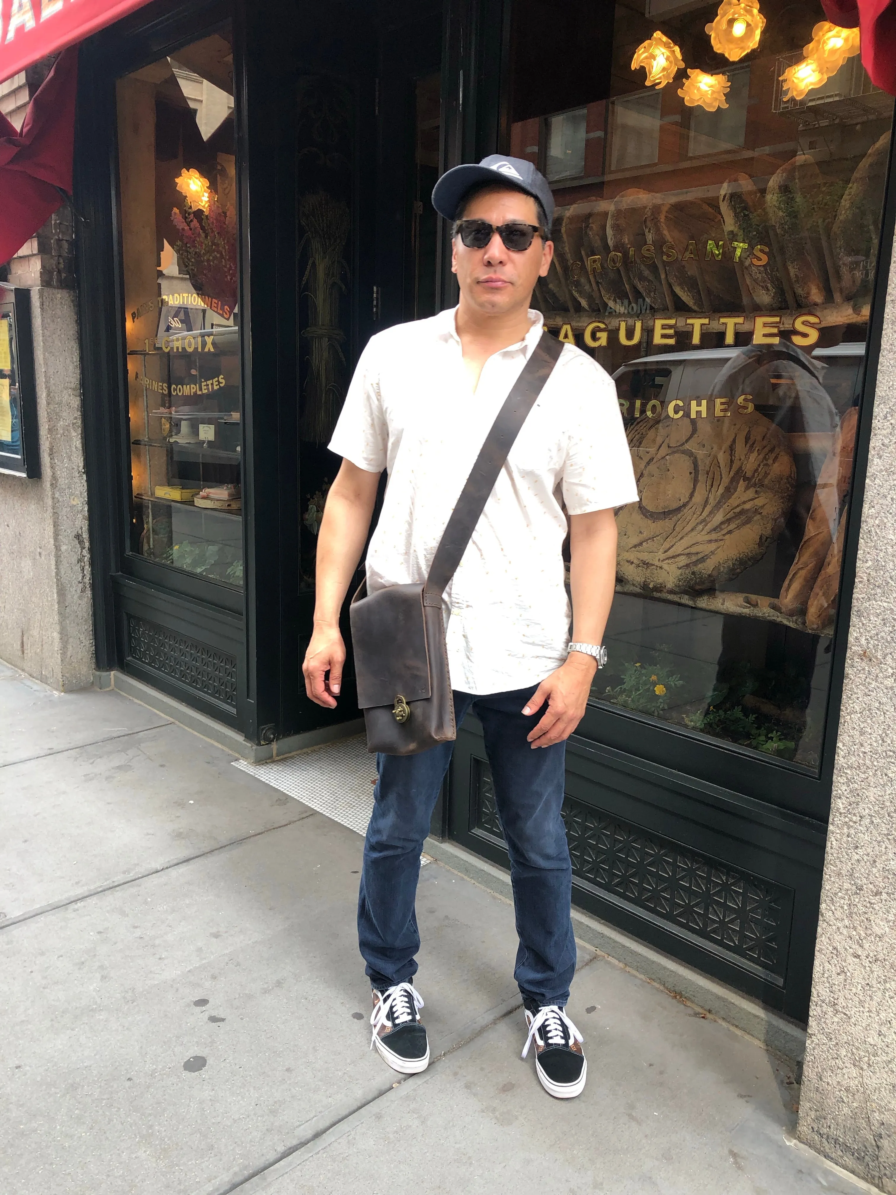 Leather iPad Bag / Small Crossbody Messenger /