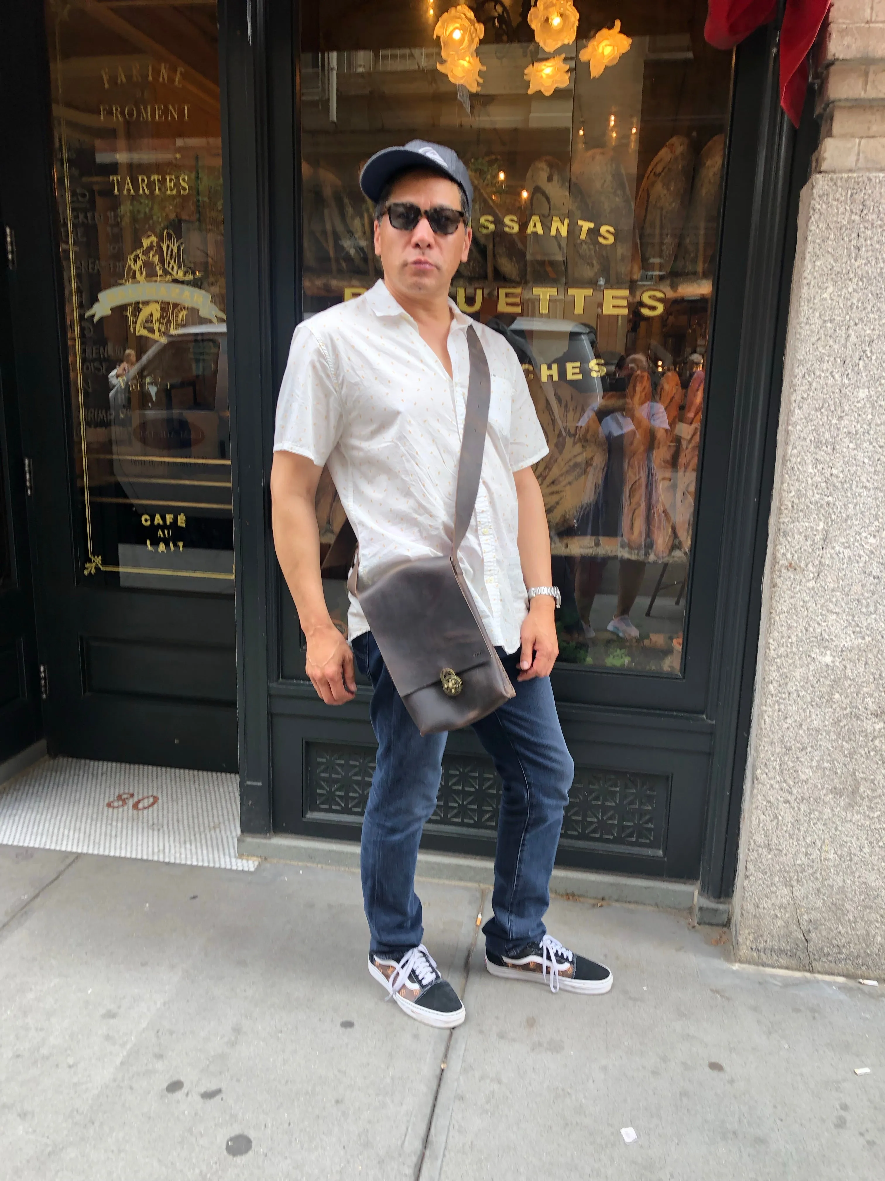 Leather iPad Bag / Small Crossbody Messenger /