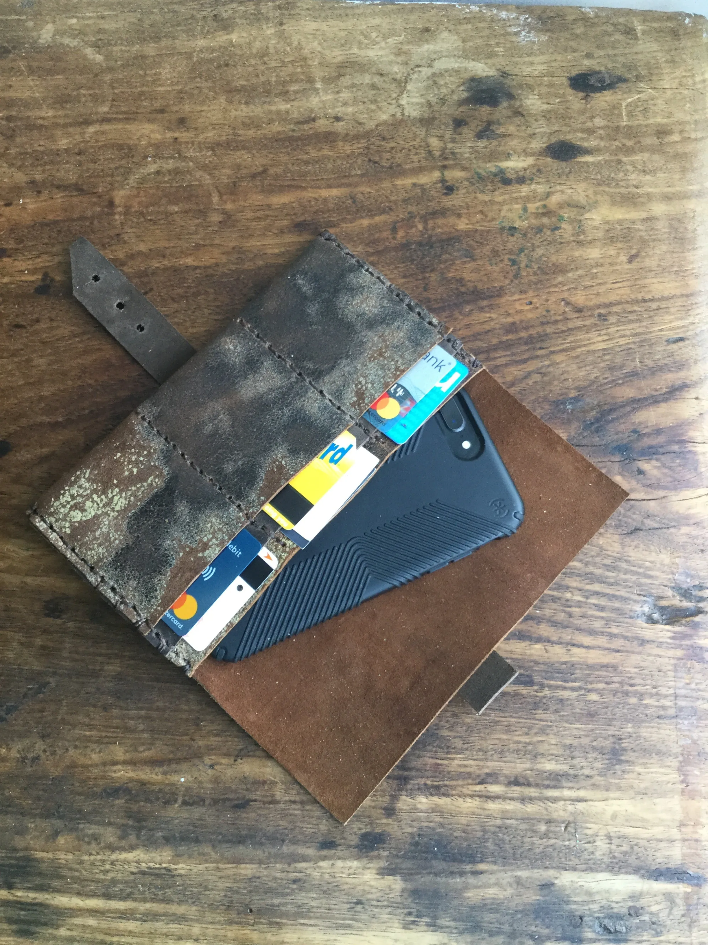 Leather iPhone wallet / iPhone Max & Plus Clutch Case / iPhone purse