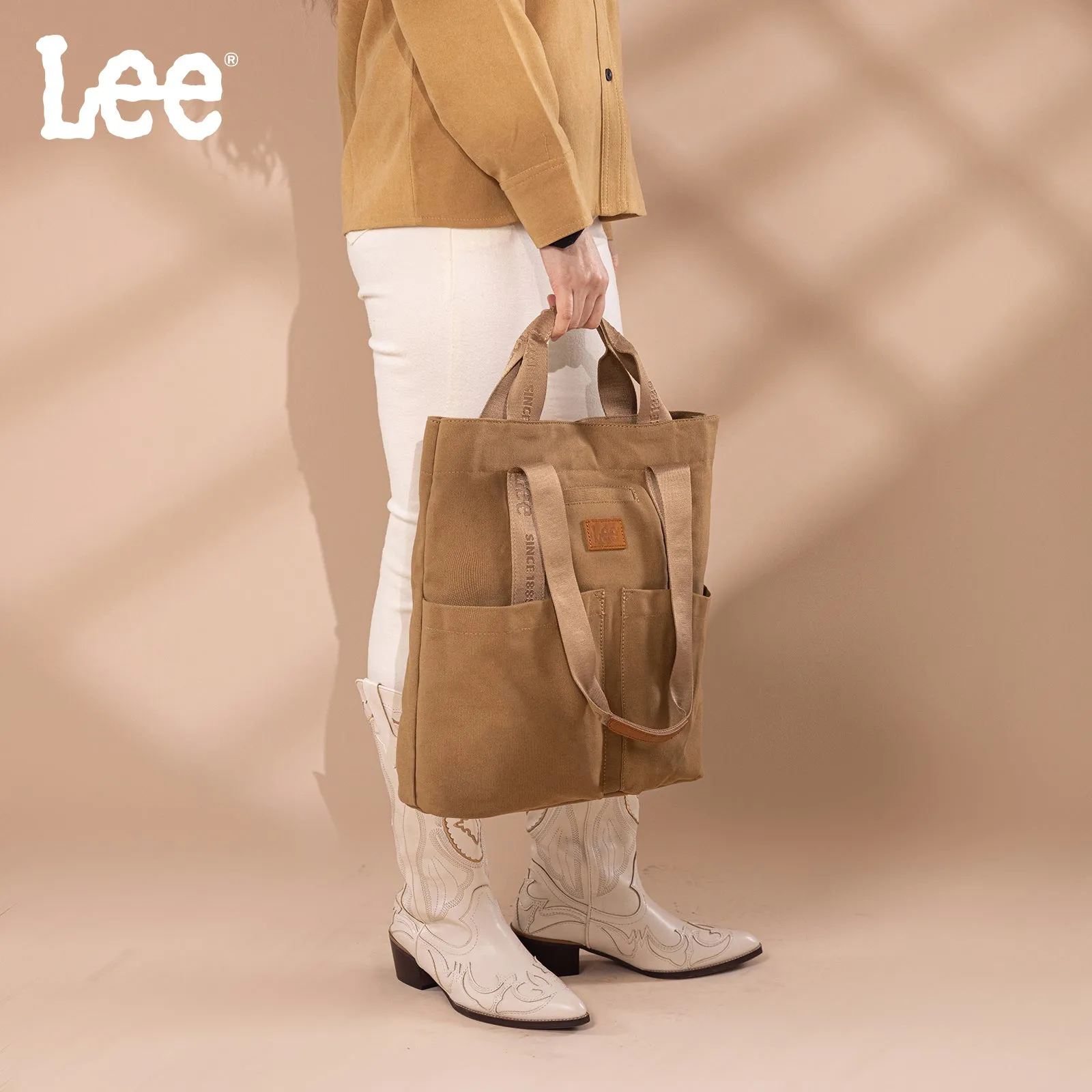 LEE53-005   LEE Large Canvas Tote Bag