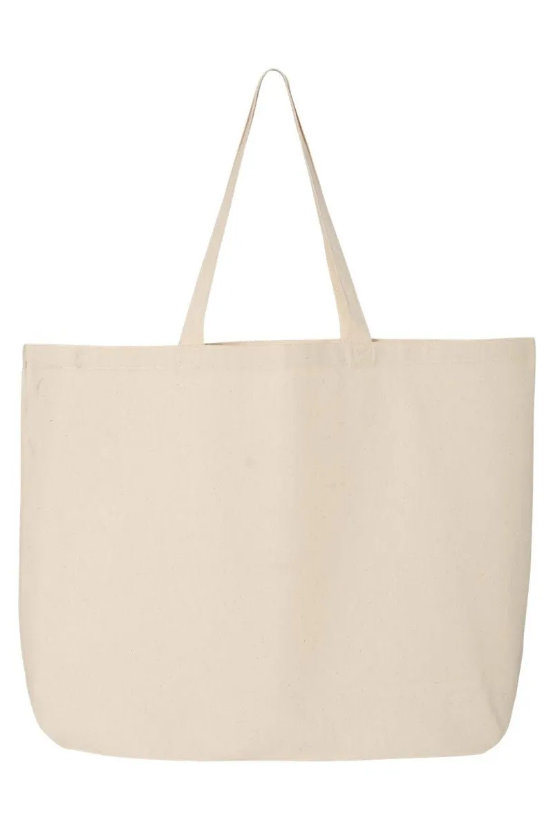 Leopard Merry And Bright Canvas Jumbo Tote