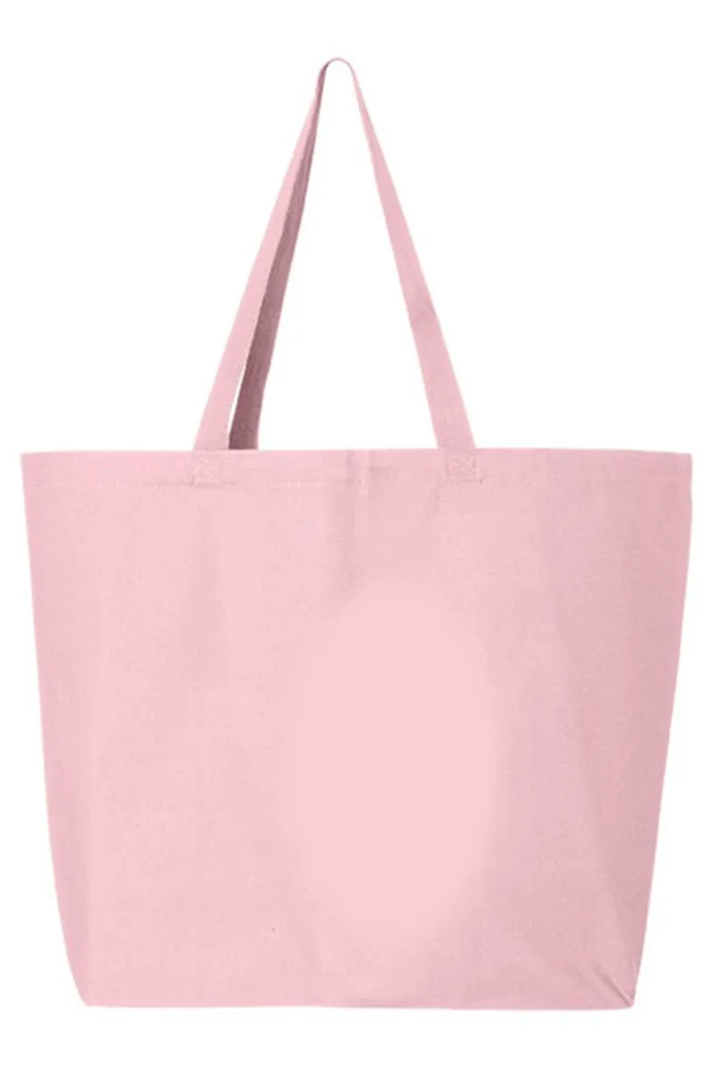 Leopard Merry And Bright Canvas Jumbo Tote