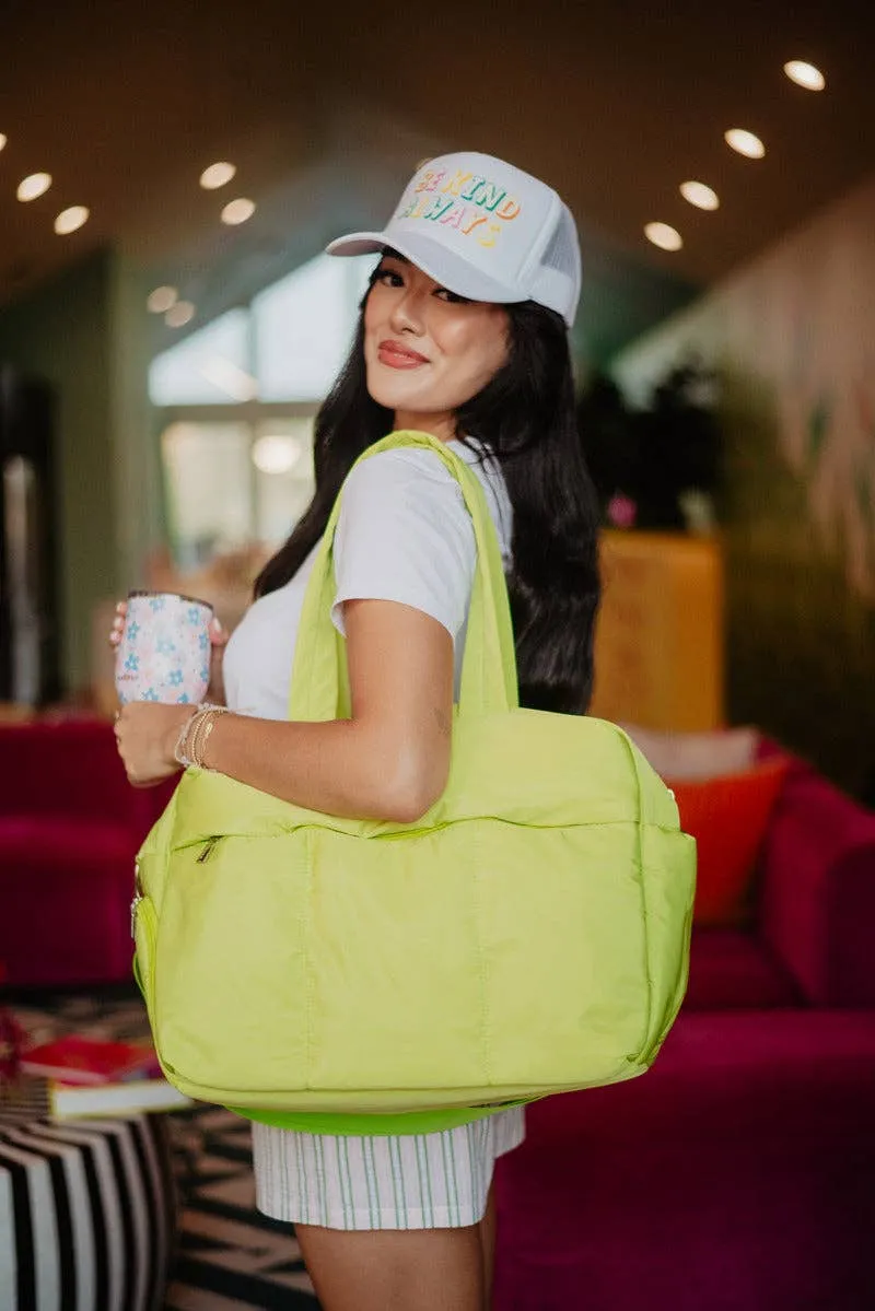 Lime Yellow Wholesale Travel Weekender for Women