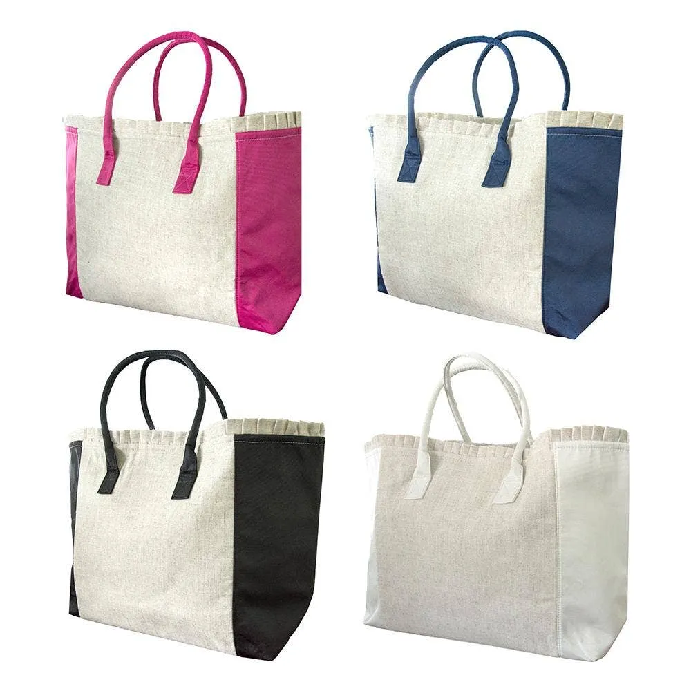 Linen Weekender Tote