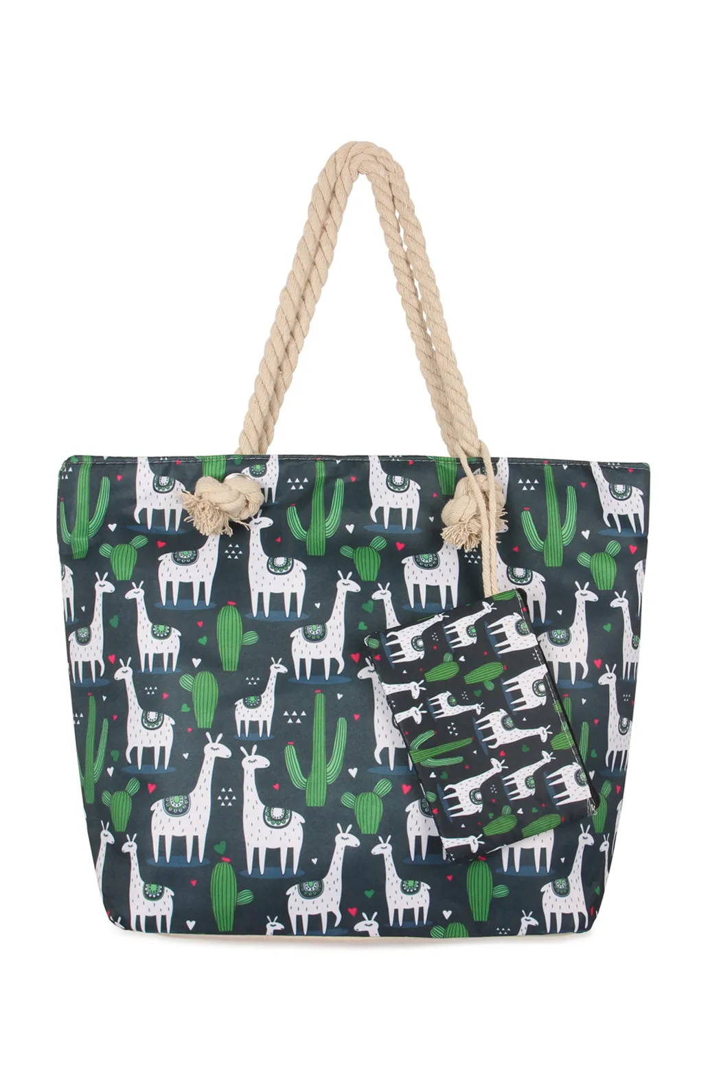LLAMA DIGITAL PRINTED TOTE BAG