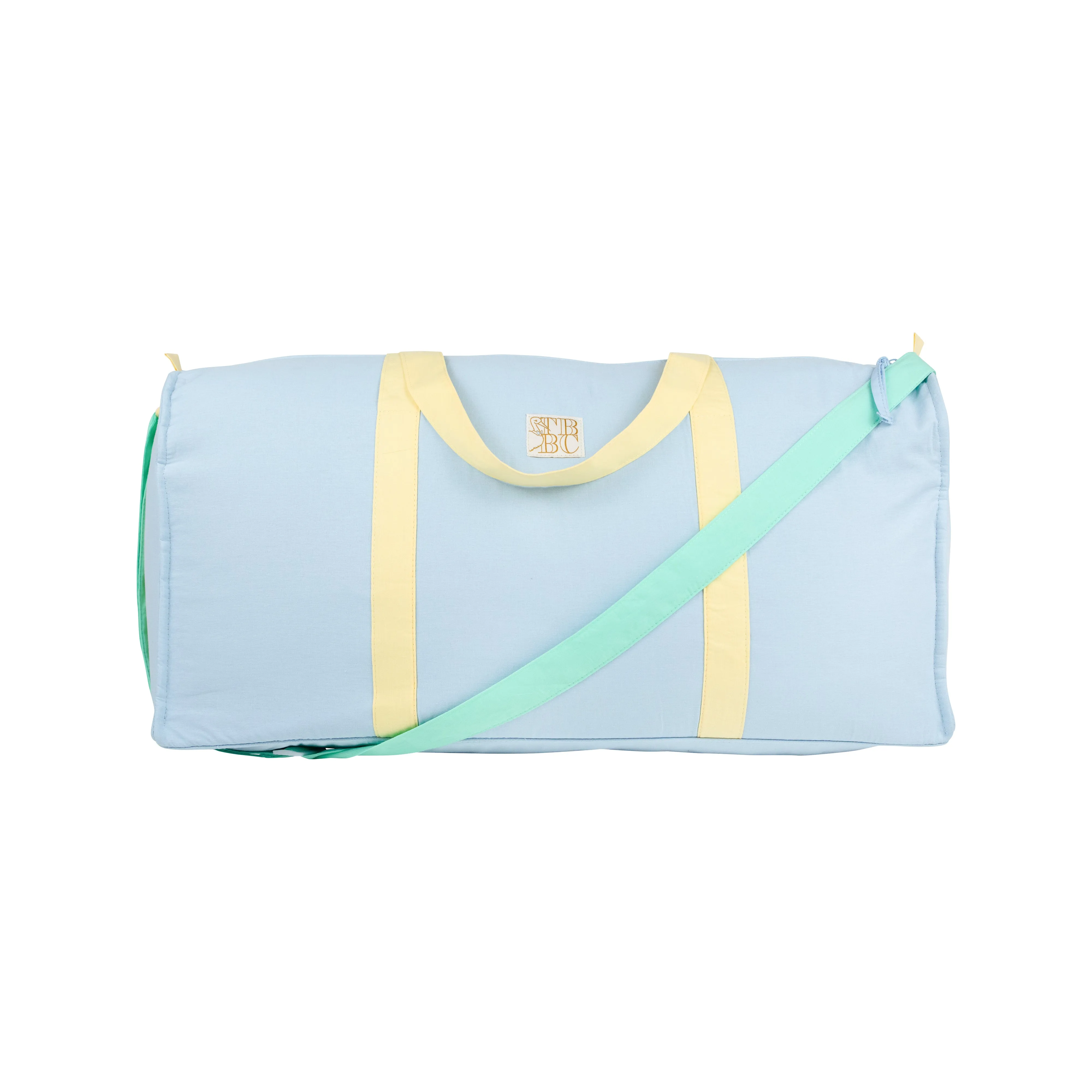 Logan's Long Weekend Bag - Buckhead Blue, Sea Island Seafoam, and Lake Worth Yellow