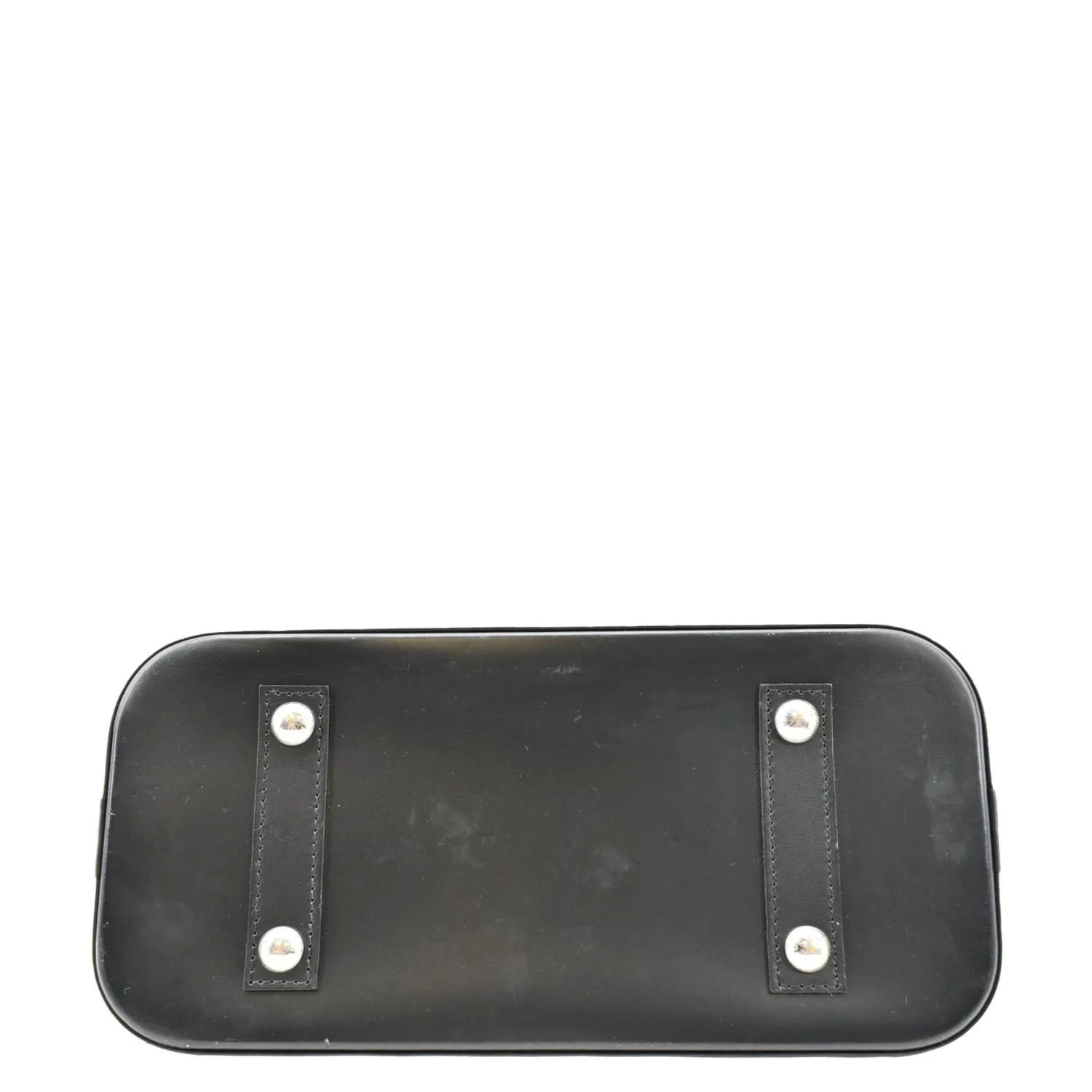 LOUIS VUITTON Alma PM Epi Leather Satchel Bag Black