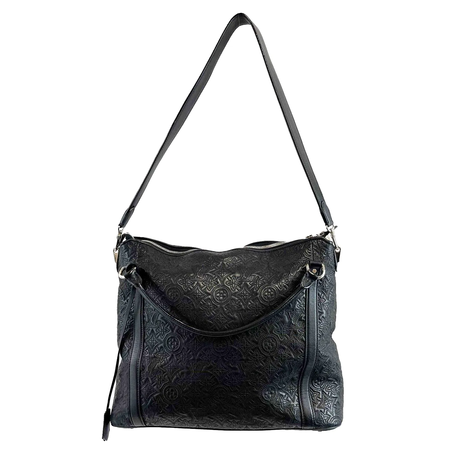 Louis Vuitton Antheia Ixia Monogram PM Black Leather Crossbody Handbag 2011