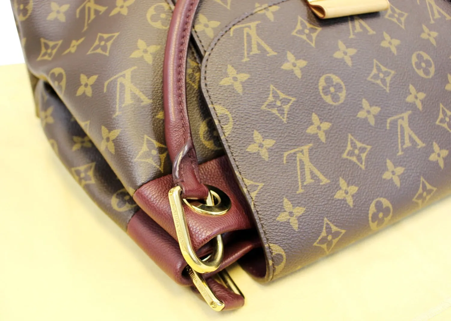 LOUIS VUITTON  Aurore Monogram Canvas Olympe Satchel Used Bag
