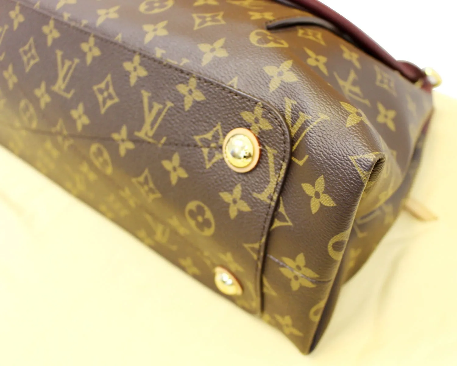 LOUIS VUITTON  Aurore Monogram Canvas Olympe Satchel Used Bag