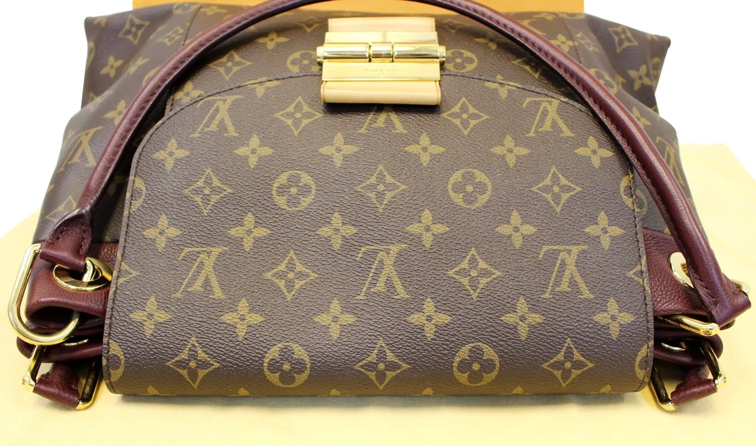 LOUIS VUITTON  Aurore Monogram Canvas Olympe Satchel Used Bag