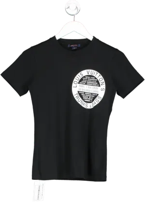 Louis Vuitton Black 2019 Graphic "trunks & Bags" Print T-shirt UK XS