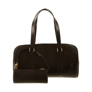 Louis Vuitton Black Epi Cylinder Bag Set