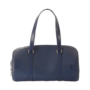 Louis Vuitton Blue Epi Leather Cylinder Bag