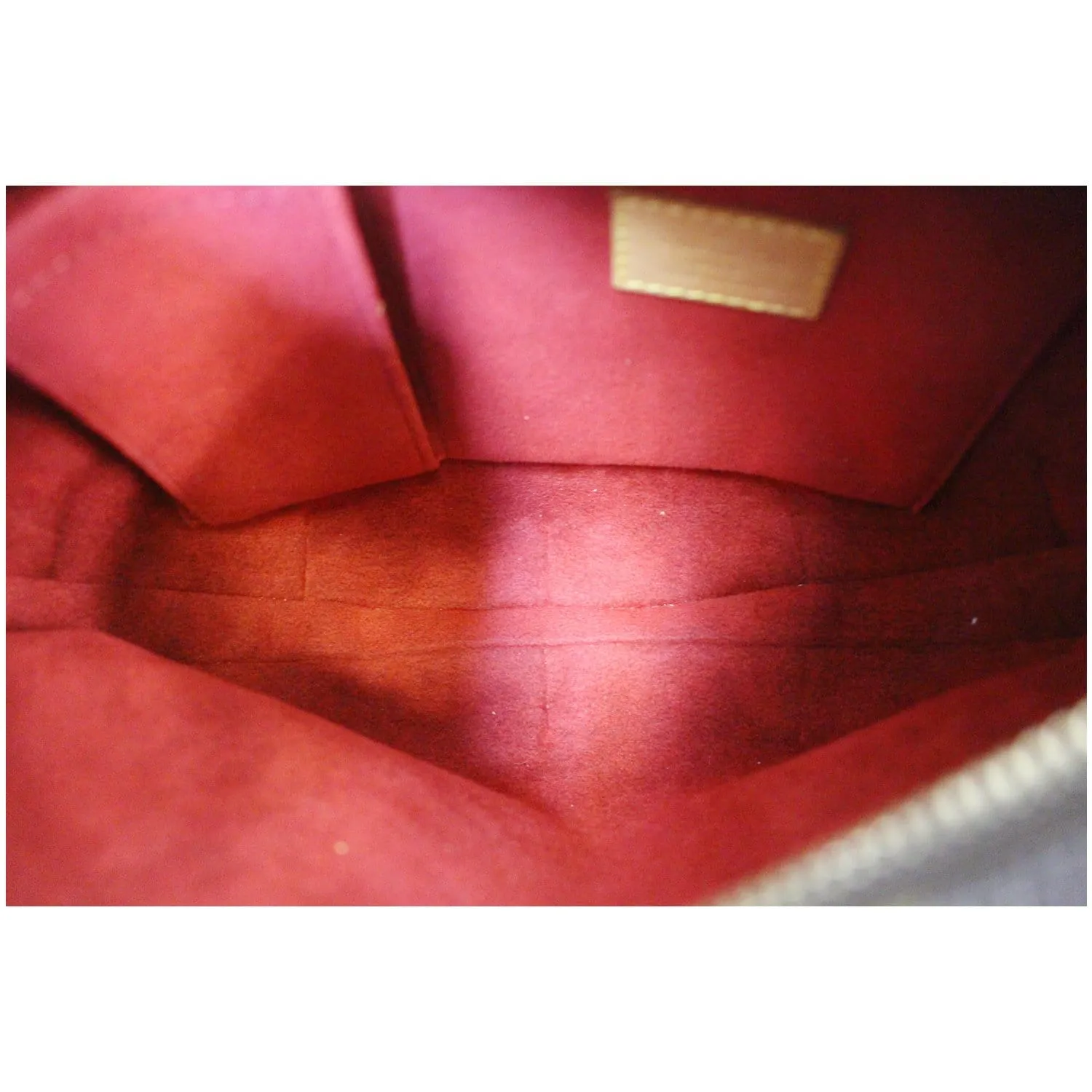 LOUIS VUITTON Croissant MM Monogram Canvas Shoulder Bag Brown