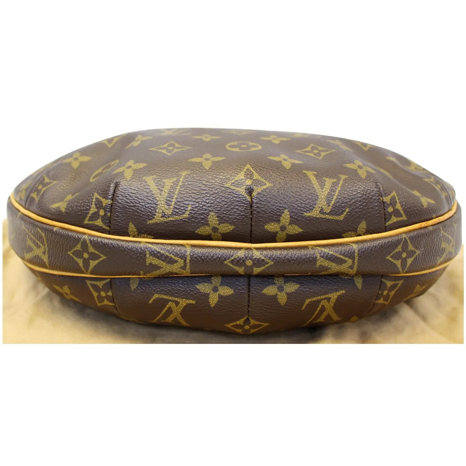 LOUIS VUITTON Croissant MM Monogram Canvas Shoulder Bag Brown