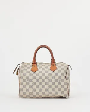 Louis Vuitton Damier Azur Canvas Speedy 25 Bag