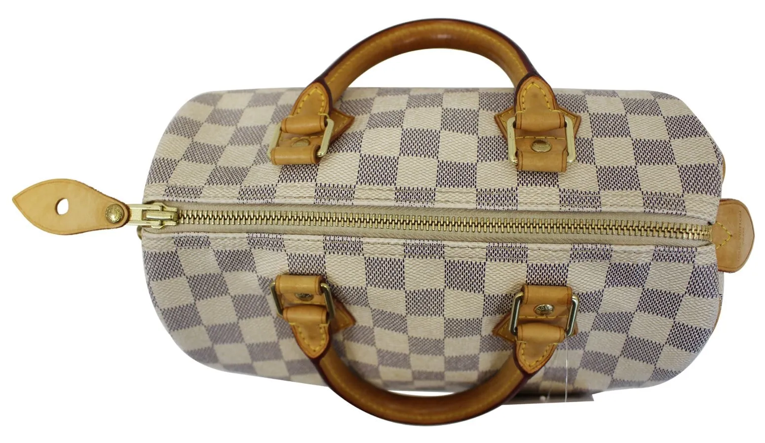 LOUIS VUITTON Damier Azur Speedy 25 Satchel Bag