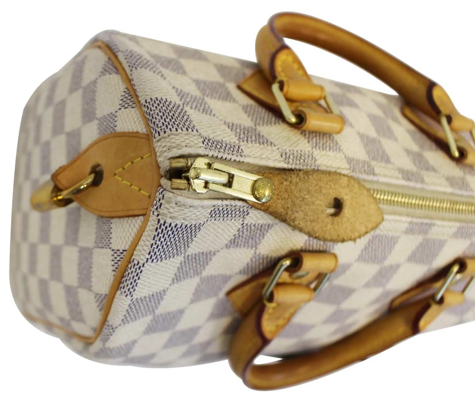 LOUIS VUITTON Damier Azur Speedy 25 Satchel Bag
