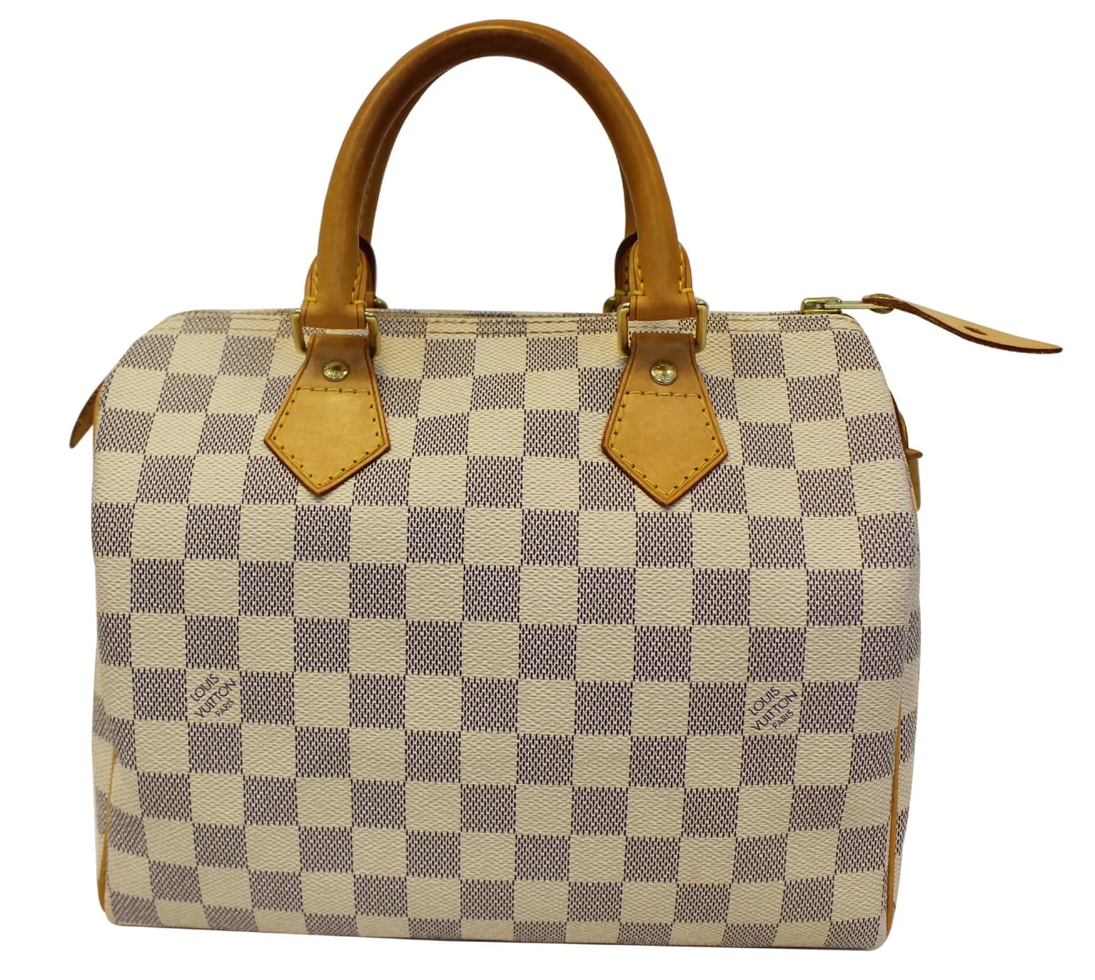 LOUIS VUITTON Damier Azur Speedy 25 Satchel Bag
