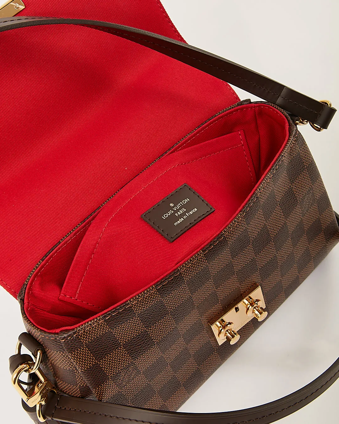 Louis Vuitton Damier Ebene Canvas Croisette Bag