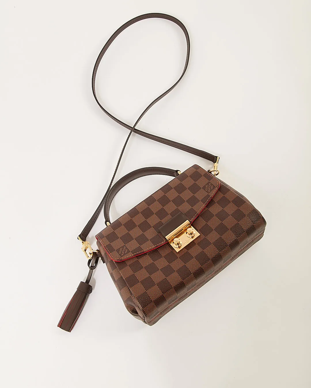 Louis Vuitton Damier Ebene Canvas Croisette Bag