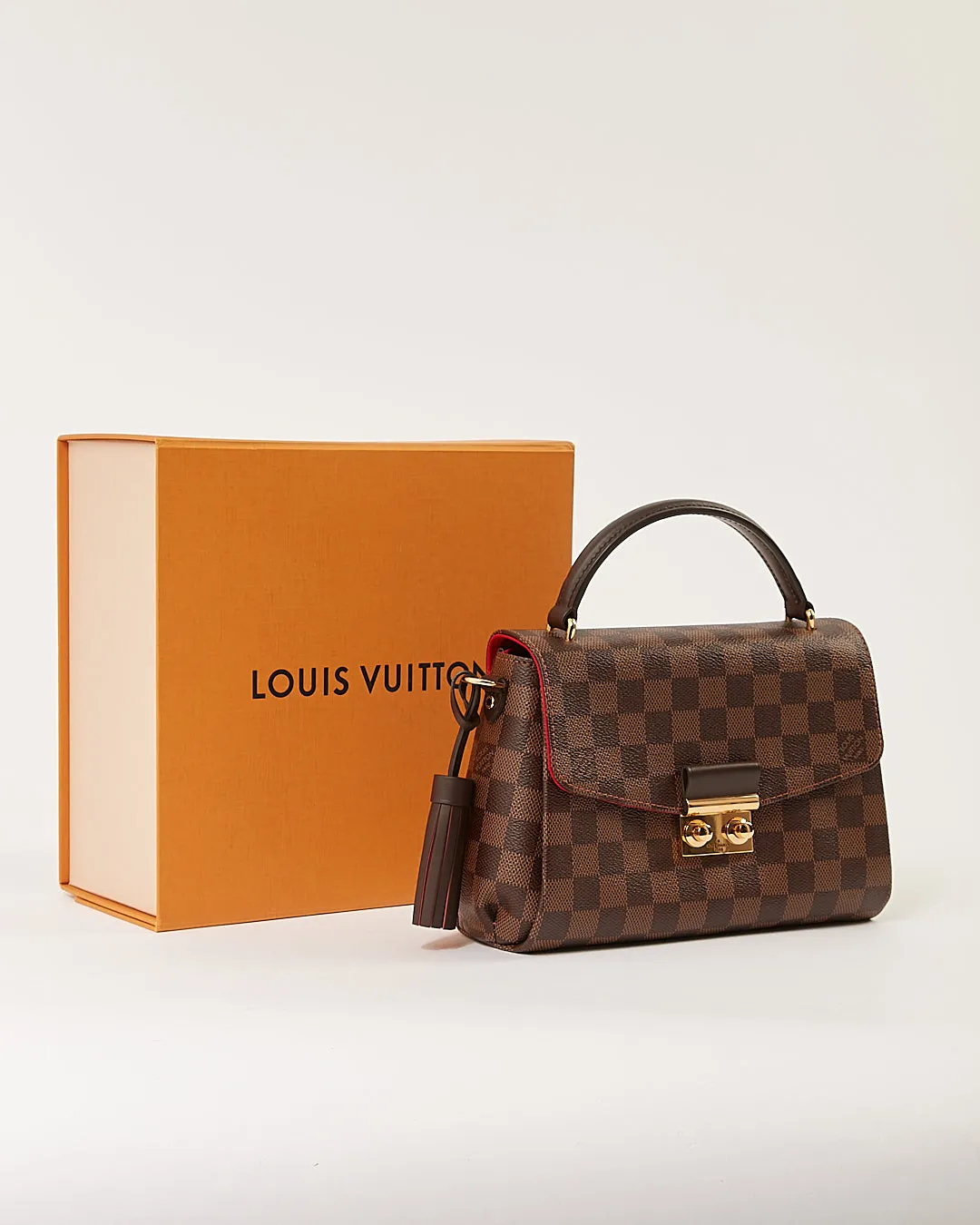 Louis Vuitton Damier Ebene Canvas Croisette Bag