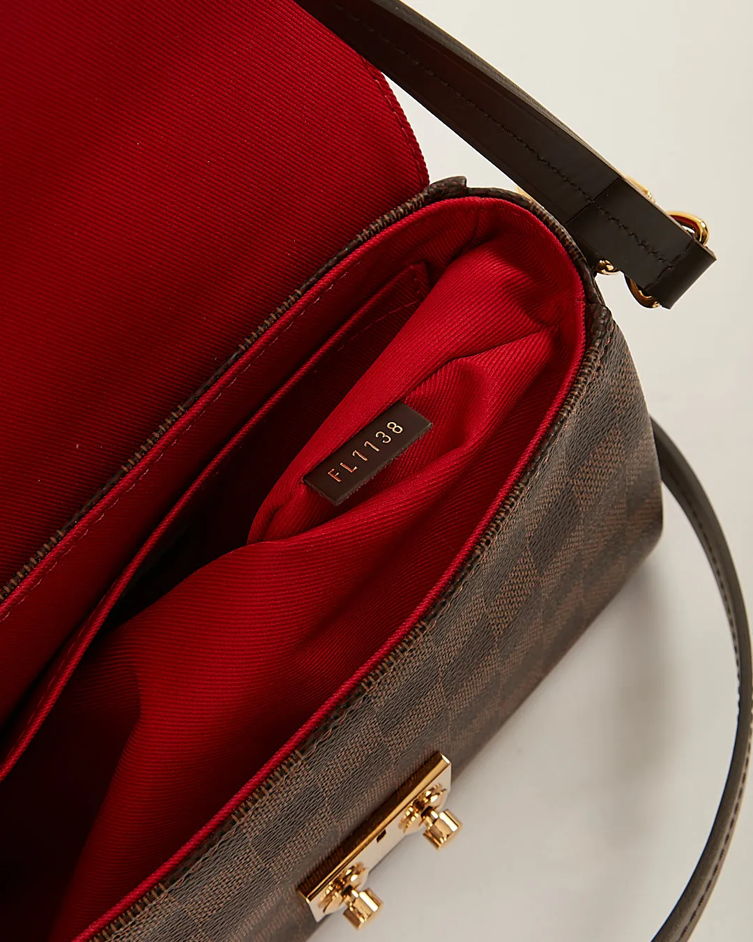 Louis Vuitton Damier Ebene Canvas Croisette Bag