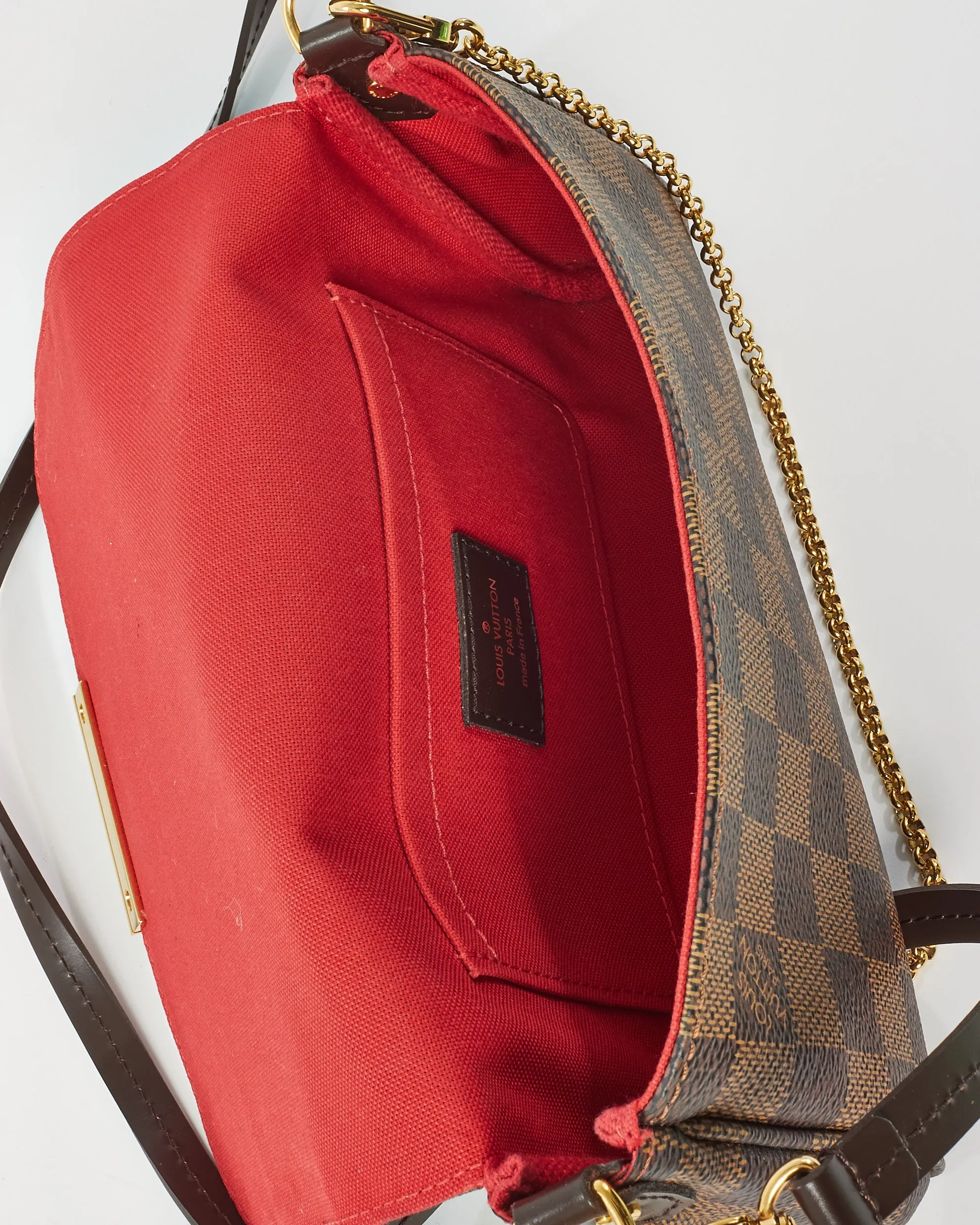 Louis Vuitton Damier Ebene Coated Canvas Favorite PM
