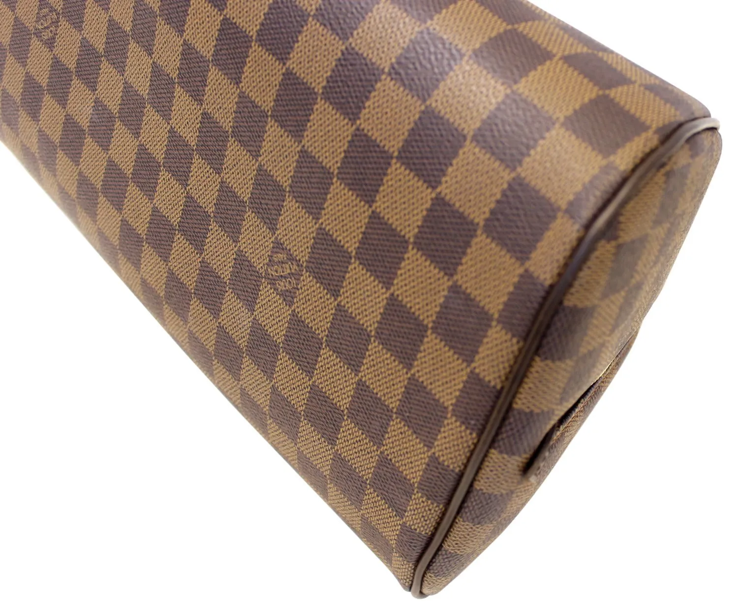 LOUIS VUITTON Damier Ebene Ribera MM Brown Satchel Bag