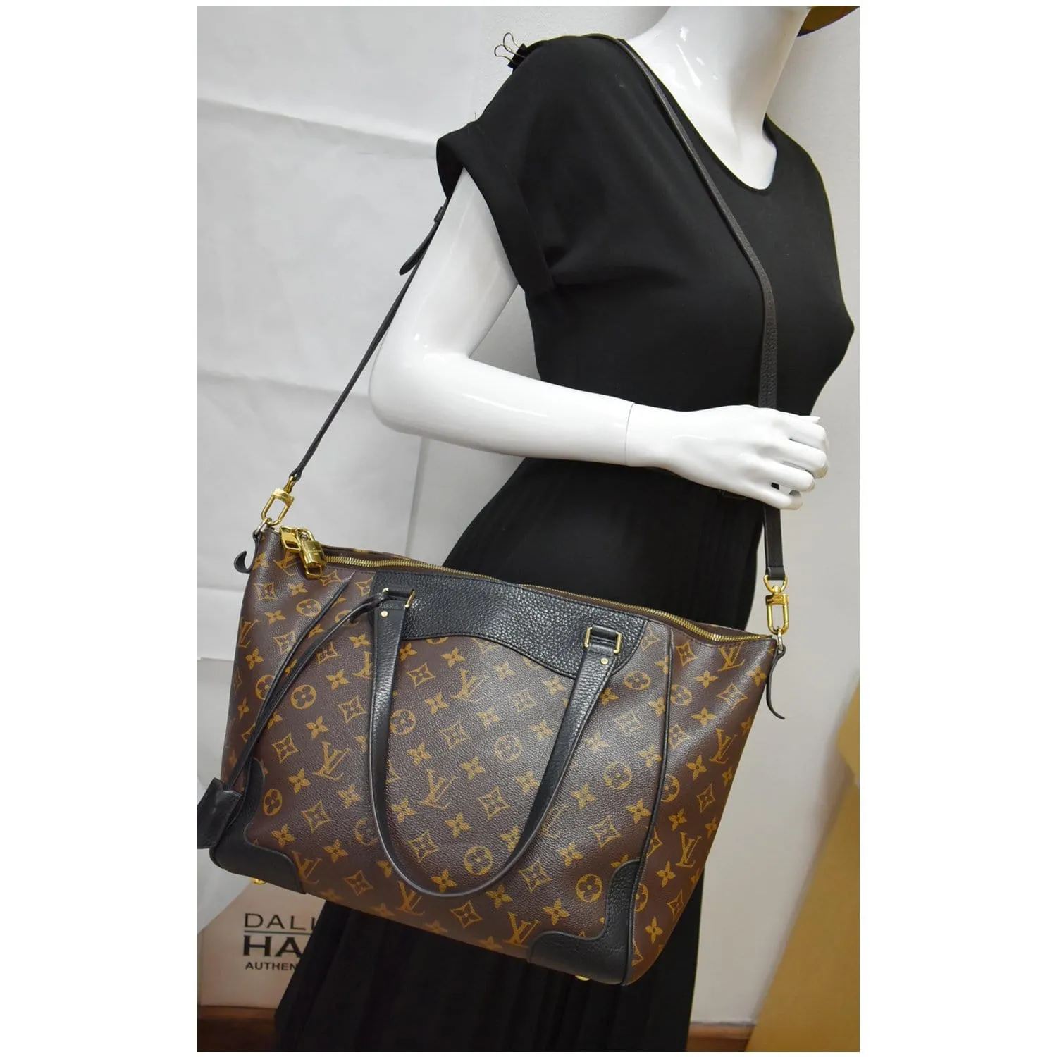 LOUIS VUITTON Estrela NM Monogram Canvas 2Way Shoulder Bag Noir