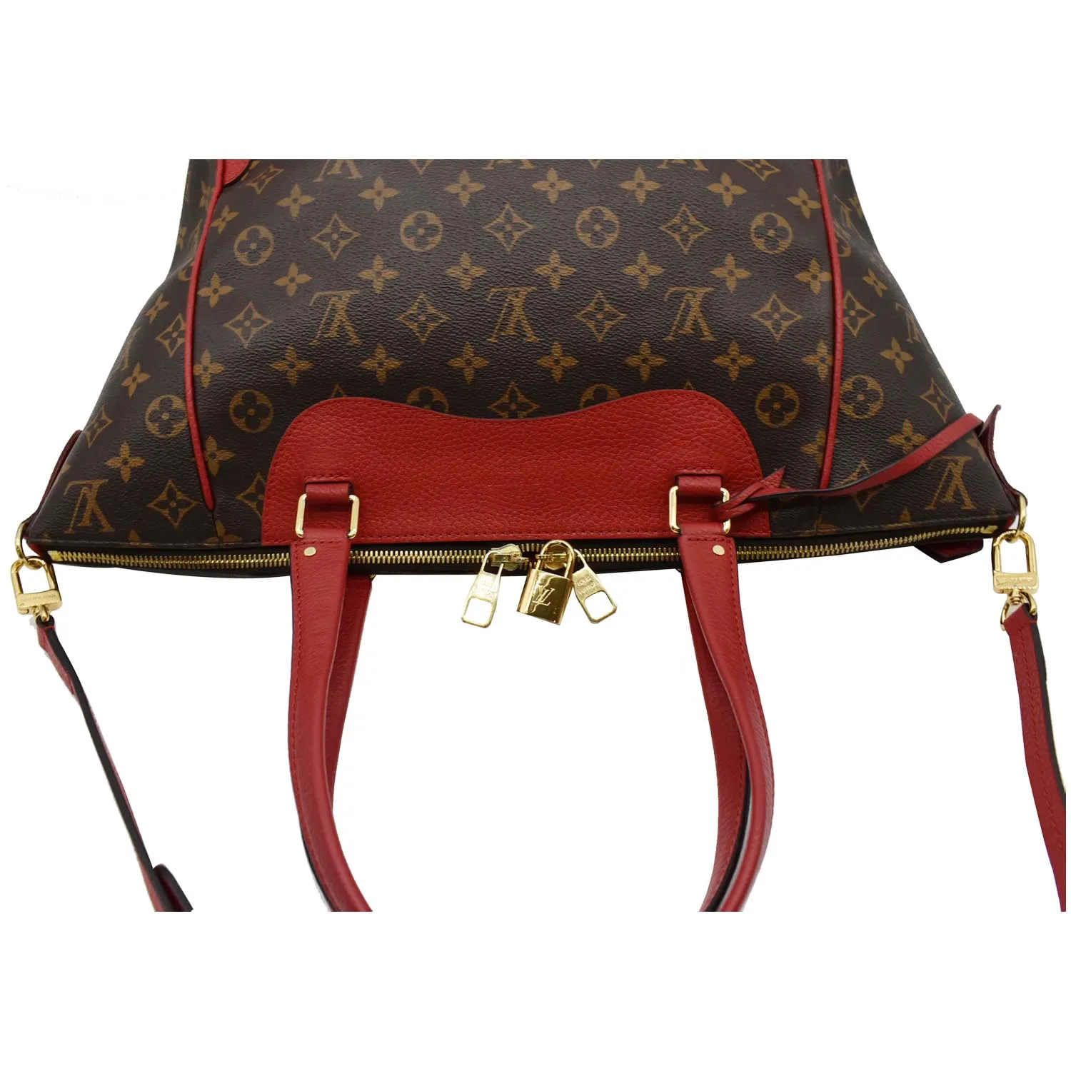 LOUIS VUITTON Estrela NM Monogram Canvas Shoulder Bag Coquelicot