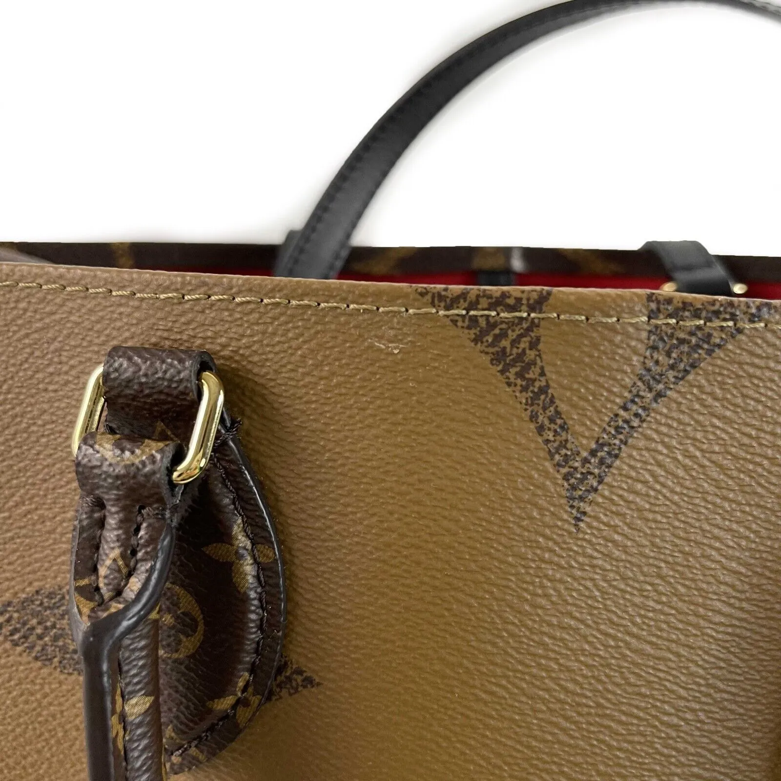 Louis Vuitton Giant Monogram Reverse Canvas Onthego GM Handbag