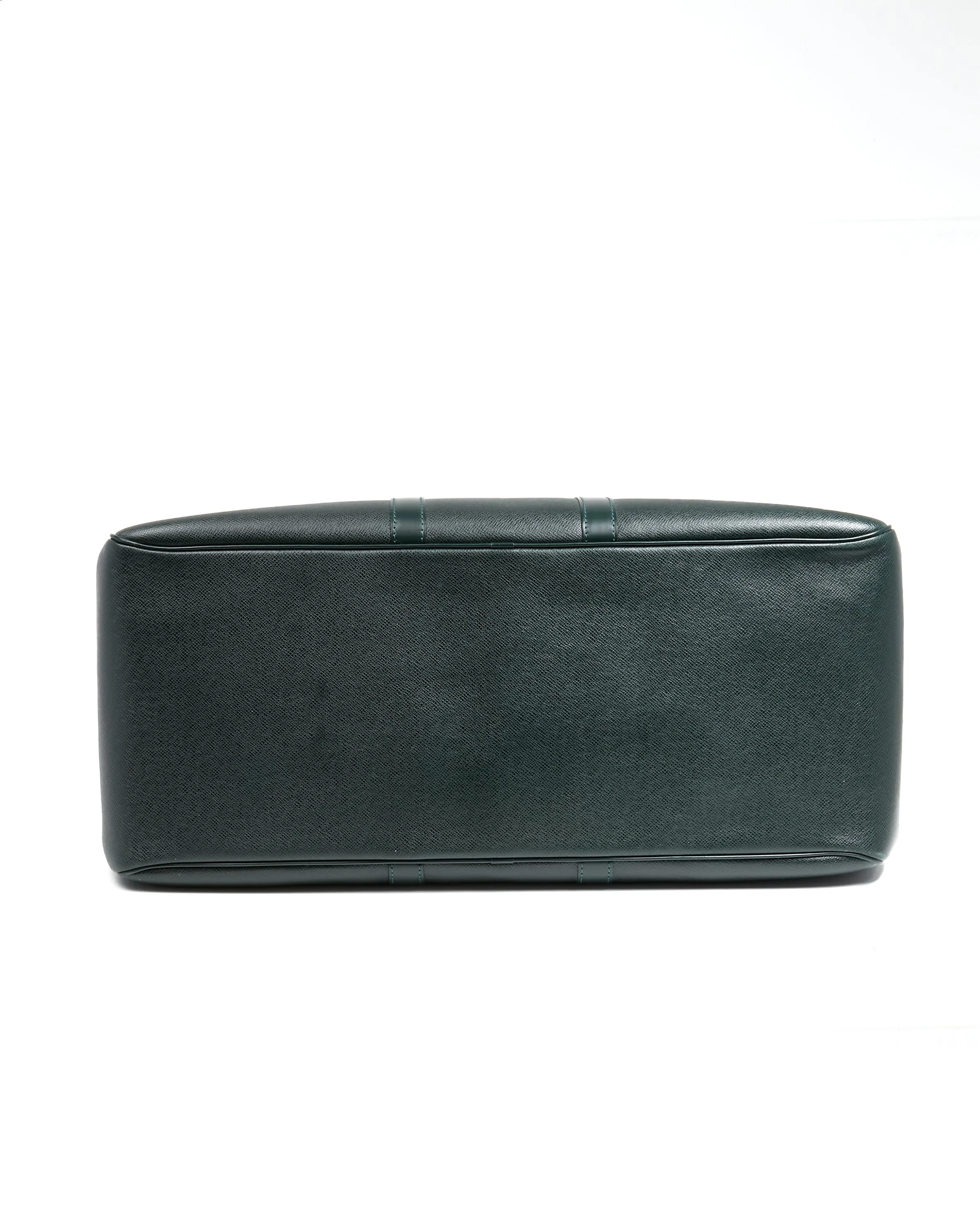 Louis Vuitton Hunter Green Taiga Leather Kendall Duffle Travel Bag