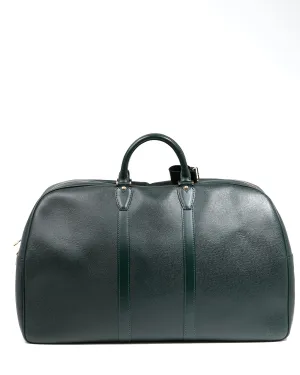 Louis Vuitton Hunter Green Taiga Leather Kendall Duffle Travel Bag